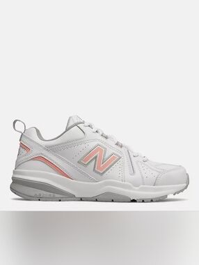 New Balance 608 White and Pink Women's Chunky Dad Sneakers